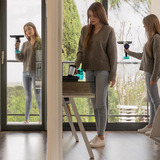 Cecotec Conga Rockstar 3700 Glass, Aspiradora de ventanas gris/Negro