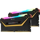 Corsair Vengeance CMW16GX4M2E3200C16-TUF módulo de memoria 16 GB 2 x 8 GB DDR4 3200 MHz, Memoria RAM negro, 16 GB, 2 x 8 GB, DDR4, 3200 MHz, 288-pin DIMM