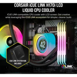 Corsair iCUE LINK H170i LCD Liquid CPU Cooler Reacondicionado, Refrigeración por agua negro