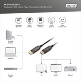 Digitus AK-340107-200-S, Cable negro