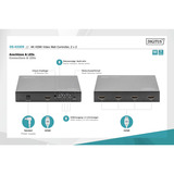 Digitus DS-43309, Splitter HDMI negro
