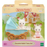 EPOCH Sylvanian Families - Gemelos Conejos de Chocolate con Cochecito, Juegos de construcción 