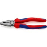 KNIPEX 03 02 200 Alicates de electricista alicate, Alicates combi azul, Alicates de electricista, 1,6 cm, Acero, Vinilo, Azul/Rojo, 20 cm