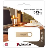 Kingston DataTraveler SE9 G3 512 GB, Lápiz USB dorado