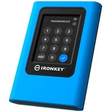 Kingston IronKey Vault Privacy 80 7.68 TB, Unidad de estado sólido azul/Negro