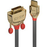 Lindy Cable HDMI a DVI, Gold Line gris