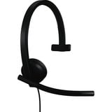 Logitech H570E Auriculares Alámbrico Diadema Oficina/Centro de llamadas USB Tipo C Negro, Auriculares con micrófono negro, Alámbrico, Oficina/Centro de llamadas, 89 g, Auriculares, Negro