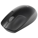 Logitech M190 Ratones, Ratón negro/Antracita, Ambidextro, Óptico, RF inalámbrico, 1000 DPI, Carbón vegetal