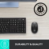 Logitech M190 Ratones, Ratón negro/Antracita, Ambidextro, Óptico, RF inalámbrico, 1000 DPI, Carbón vegetal