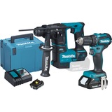 Makita Akku-Kombo-Kit DLX2454AJ, Martillo perforador azul/Negro