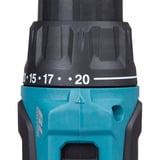 Makita Taladro atornillador percutor a batería DHP490Z, 18 Voltios, Martillo atornillador azul/Negro