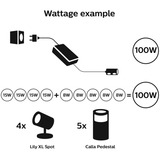 Philips Hue Hue Fuente de alimentación de bajo voltaje para exteriores 100 vatios negro