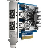 QNAP QXG-25G2SF-CX6 adaptador y tarjeta de red Interno Fibra 25000 Mbit/s Interno, Alámbrico, PCI Express, Fibra, 25000 Mbit/s