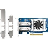 QNAP QXG-25G2SF-CX6 adaptador y tarjeta de red Interno Fibra 25000 Mbit/s Interno, Alámbrico, PCI Express, Fibra, 25000 Mbit/s