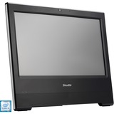Shuttle X50V7U3 Intel® Core™ i3 39,6 cm (15.6") 1366 x 798 Pixeles Pantalla táctil Pantalla y PC en un mismo equipo Negro, Barebone negro, 39,6 cm (15.6"), HD, Pantalla táctil, Intel® Core™ i3, 2,1 GHz, Negro