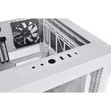 Thermaltake Divider 200 TG Micro Torre Blanco, Cajas de torre blanco, Micro Torre, PC, Blanco, micro ATX, Mini-ITX, SPCC, 18,5 cm