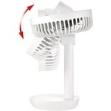 Unold Breezy, Ventilador blanco/Gris, Ventilador con aspas para el hogar, Gris, Blanco, Mesa, Plástico, Botones, Blanco