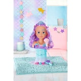 ZAPF Creation Sister Styling Mermaid Head, Cabeza de maquillaje y peluquería BABY born Sister Styling Mermaid Head, Muñeca de baño, Chica, 3 año(s), AA, Multicolor