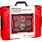 fischer Acción L-BOXX 102 DuoLine, Pasador gris claro/Rojo