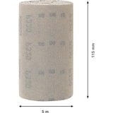 Bosch Expert Rollo de malla de lija M480, Hoja de lija Rollo abrasivo, Grano extrafino, P320, Trabajo de acabado, Eliminación de pintura, Madera, Beige