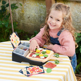 Casdon Estación de ingredientes para pizza de juguete Ooni, Electrodomésticos para niños 