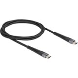 DeLOCK Cable USB 2.0, conector USB-C > conector USB-C con protección contra dobleces prolongada negro