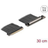 DeLOCK Tarjeta Riser PCI E 5.0 x16>x16 Slot 90° con cable 30cm, Tarjeta de ampliación negro