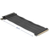 DeLOCK Tarjeta Riser PCI E 5.0 x16>x16 Slot 90° con cable 30cm, Tarjeta de ampliación negro