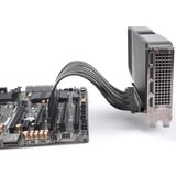 DeLOCK Tarjeta Riser PCI E 5.0 x16>x16 Slot 90° con cable 30cm, Tarjeta de ampliación negro
