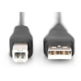 Digitus Cable de conexión USB 2.0 USB-A (conector) > USB-B (conector) negro
