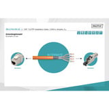 Digitus Cable de instalación profesional Cat.7 S/FTP simplex, Cca naranja