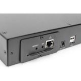 Digitus Conmutador KVM modular de 8 puertos, Switch KVM negro