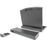Digitus Conmutador KVM modular de 8 puertos, Switch KVM negro