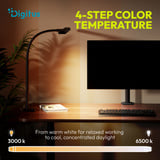 Digitus Lámpara de escritorio LED, Luz de LED negro