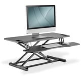 Digitus Módulo adicional ergonómico para escritorio, Soporte de monitor negro, Independiente, Ajustes de altura, Negro