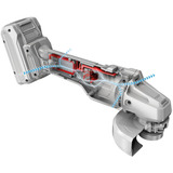 EINHELL AXXIO 18/115 Q, Amoladora angular rojo/Negro