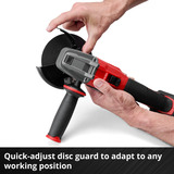 EINHELL Amoladora angular profesional a batería AXXIO 18/115 Q, 18Volt rojo/Negro