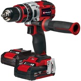 EINHELL TE-CD 18 Li-i BL Taladro de pistolaa batería, Martillo atornillador rojo/Negro, 2x 18V 2,0Ah, Taladro de pistola, Taladro a percusión, Aluminio, Negro, Rojo, 60 Nm, 500 RPM, 1800 RPM