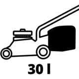 Einhell GE-CM 36/33 Li (2x2,5Ah) Cortacésped de empuje a gasolina Batería Negro, Rojo rojo/Negro, 5Ah), Cortacésped de empuje a gasolina, 33 cm, 2,5 cm, 6,5 cm, 30 L, 4 rueda(s)