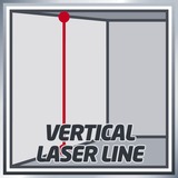 Einhell TC-LL 2, Láser de líneas cruzadas negro/Rojo