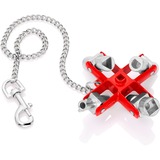 KNIPEX Llave universal 00 11 06, Llave de tubo plateado/Rojo