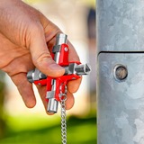 KNIPEX Llave universal 00 11 06, Llave de tubo plateado/Rojo