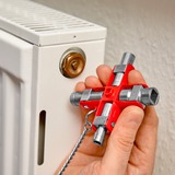 KNIPEX Llave universal 00 11 06, Llave de tubo plateado/Rojo