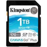 Kingston Canvas Go! Plus 1 TB SDXC, Tarjeta de memoria negro