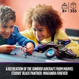 LEGO Marvel Super Heroes Sunbird de Shuri, Juegos de construcción Juego de construcción, 8 año(s), Plástico, 355 pieza(s), 630 g