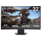 LG 32GS60QX-B pantalla para PC 80 cm (31.5") 2560 x 1440 Pixeles Quad HD LCD Negro, Monitor de gaming negro, 80 cm (31.5"), 2560 x 1440 Pixeles, Quad HD, LCD, 1 ms, Negro