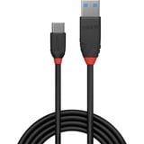 Lindy 36915 cable USB USB 3.2 Gen 1 (3.1 Gen 1) 0,5 m USB A USB C 10 Gbit/s Negro negro, 0,5 m, USB A, USB C, USB 3.2 Gen 1 (3.1 Gen 1), 10 Gbit/s, Negro