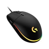 Logitech G203 Lightsync ratón USB tipo A 8000 DPI, Ratones para gaming negro, USB tipo A, 8000 DPI, 1 ms, Negro