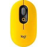 Logitech POP ratón Oficina Ambidextro RF Wireless + Bluetooth Óptico 4000 DPI amarillo/Negro, Ambidextro, Óptico, RF Wireless + Bluetooth, 4000 DPI, Amarillo