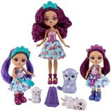 Mattel Ottavia Otter Family, Muñecos Royal Enchantimals Ottavia Otter Family, Minifigura, Femenino, 4 año(s), Chica, 99 mm, Multicolor